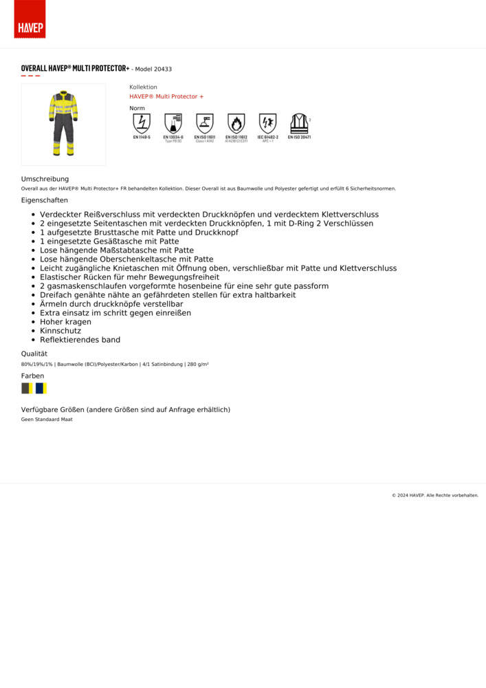 Datenblatt Zertifikat