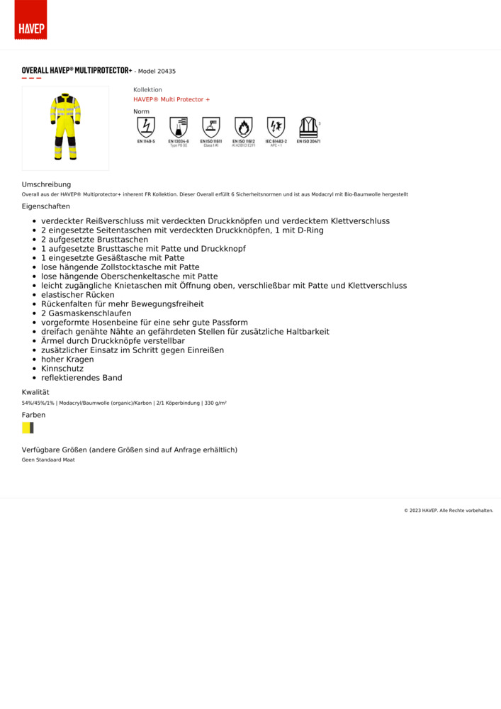Datenblatt Zertifikat