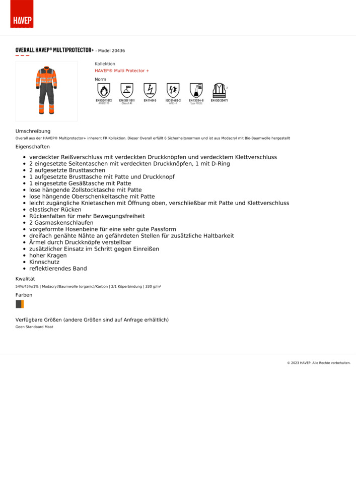 Datenblatt Zertifikat
