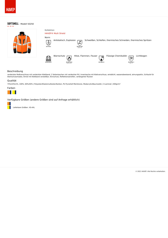 Datenblatt Zertifikat