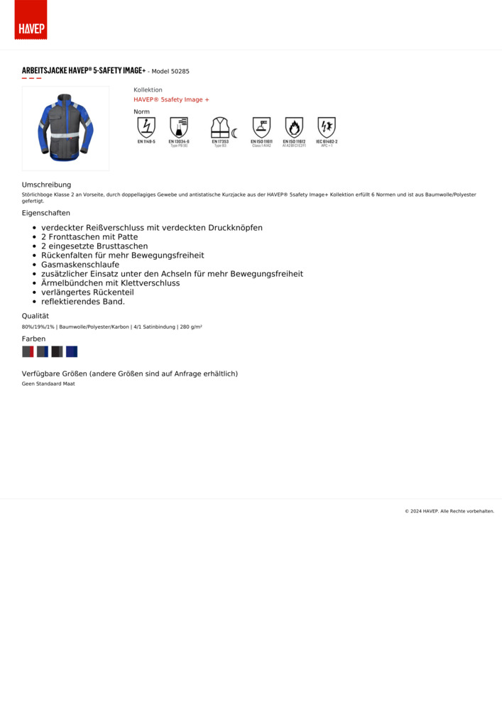 Datenblatt Zertifikat