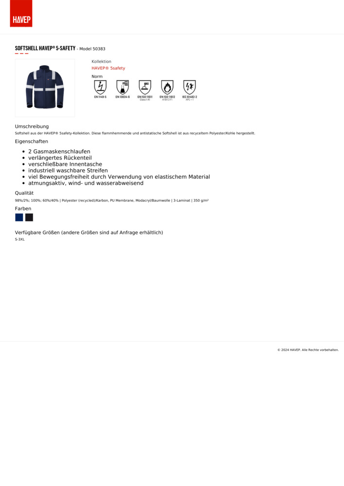 Datenblatt Zertifikat