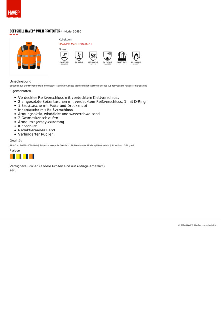 Datenblatt Zertifikat