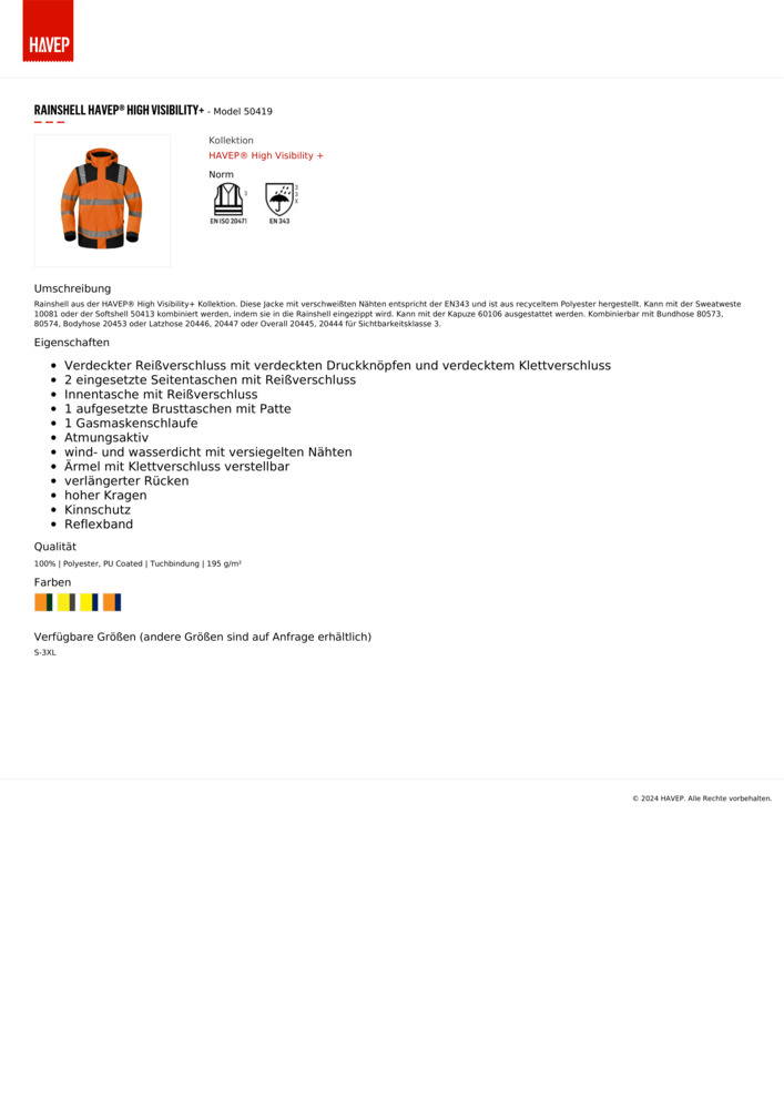Datenblatt Zertifikat