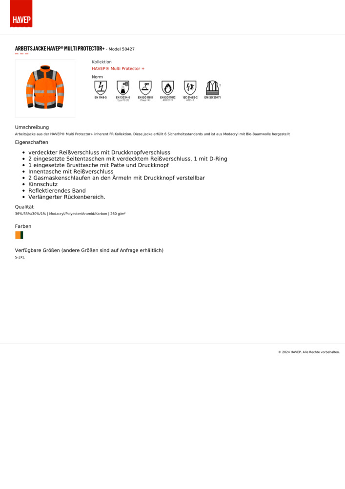 Datenblatt Zertifikat
