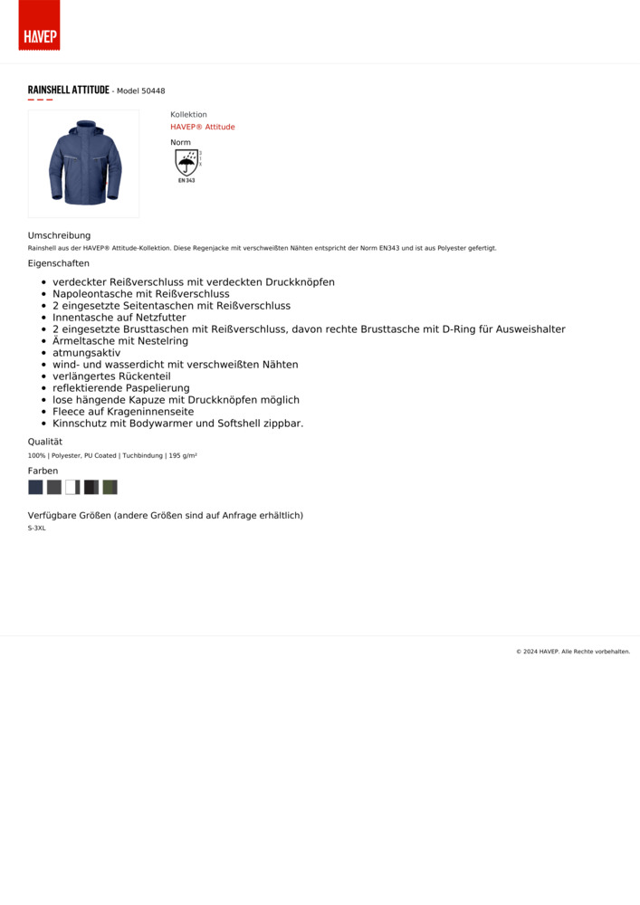 Datenblatt Zertifikat