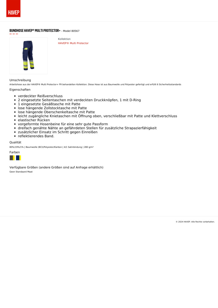 Datenblatt Zertifikat