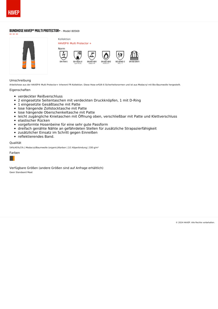 Datenblatt Zertifikat