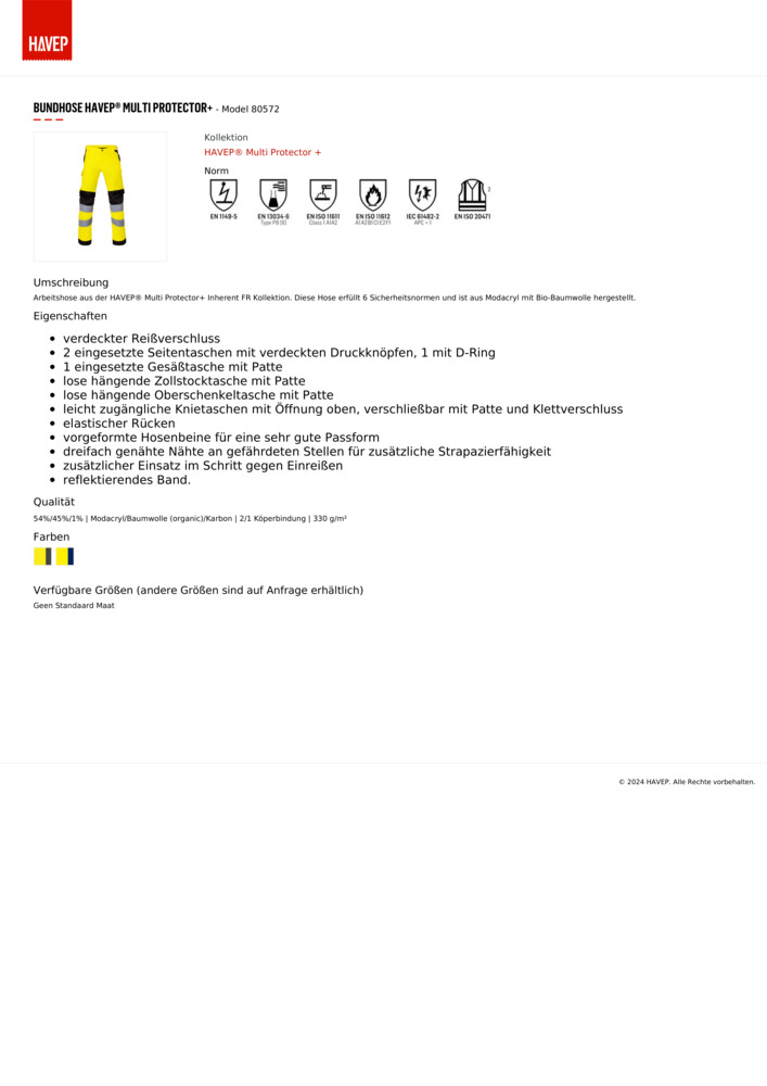 Datenblatt Zertifikat