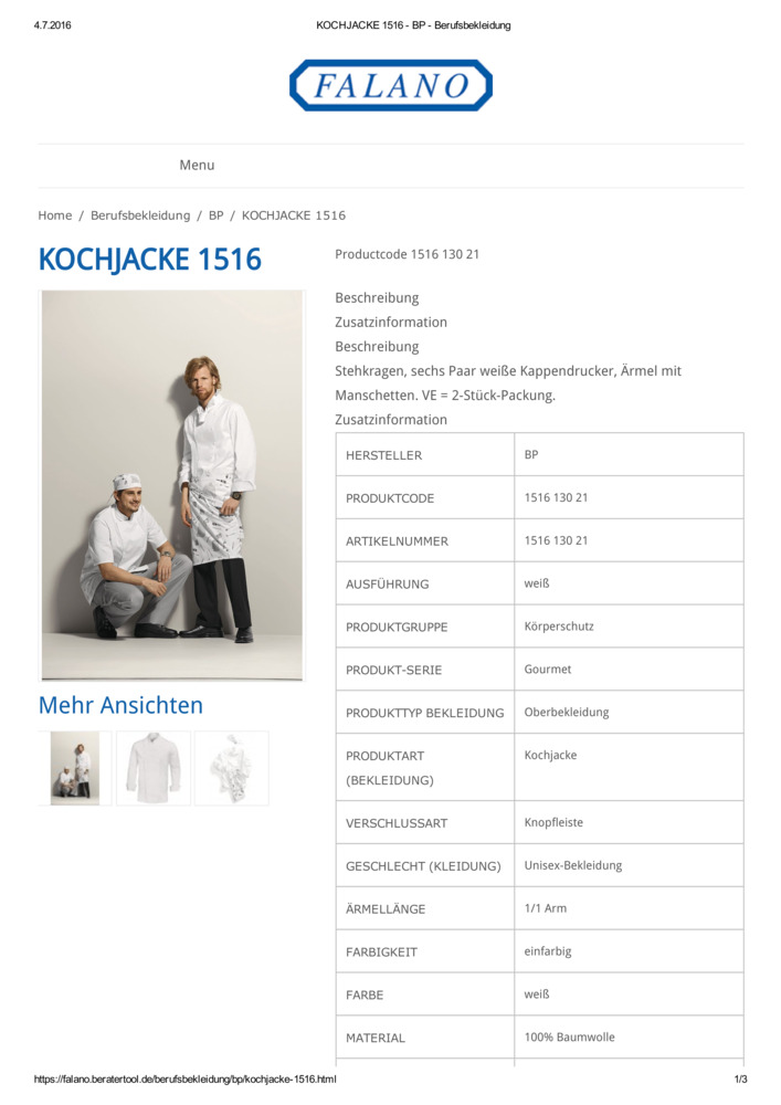 Datenblatt Zertifikat