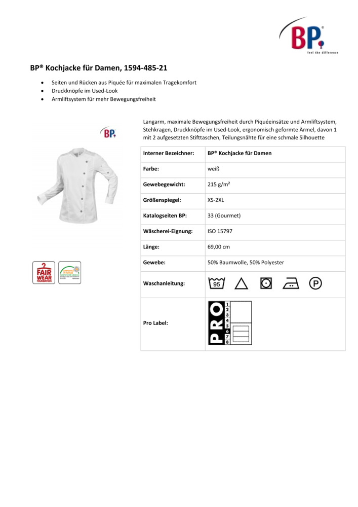 Datenblatt Zertifikat