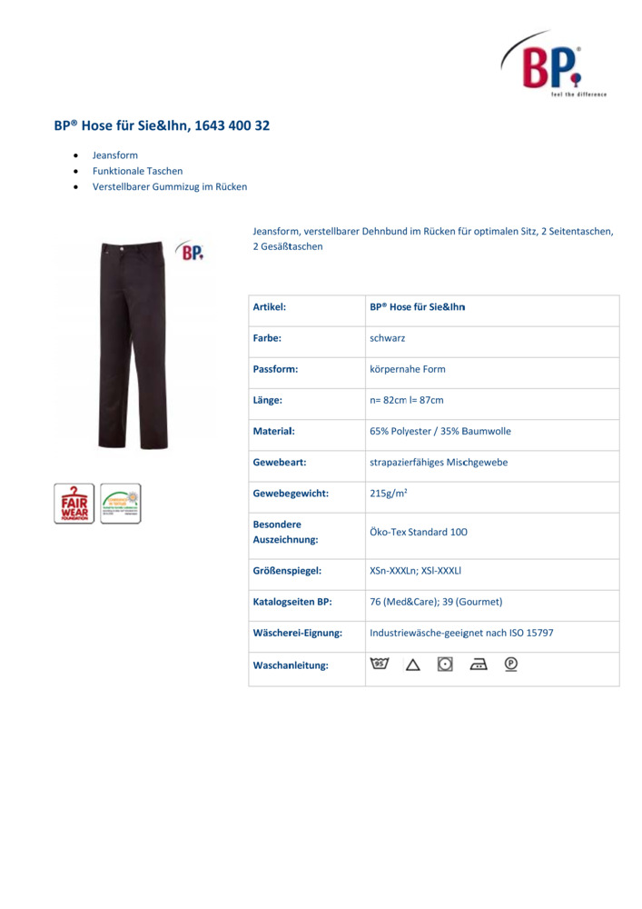 Datenblatt Zertifikat