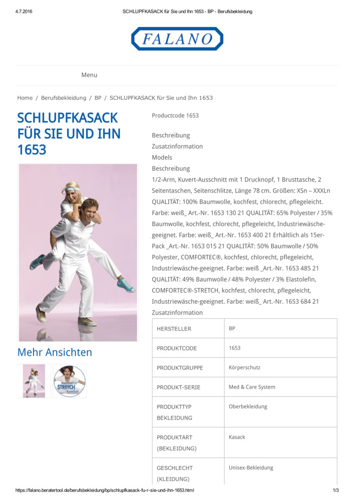 Datenblatt Zertifikat