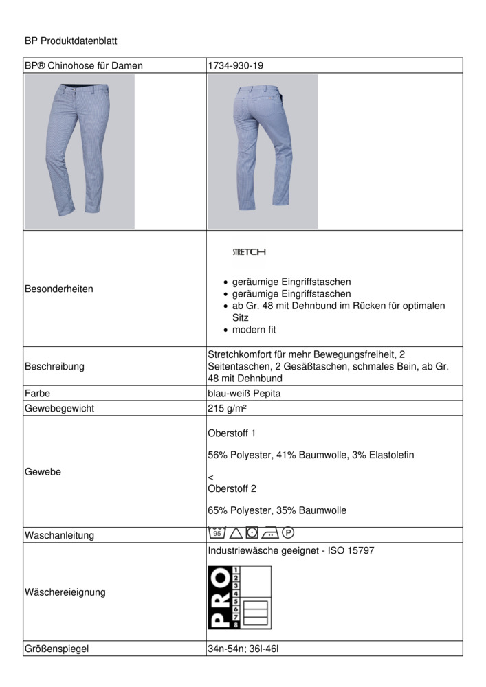 Datenblatt Zertifikat