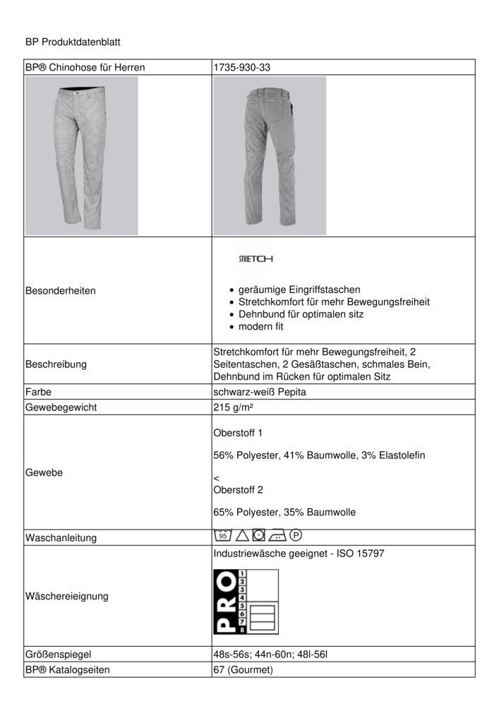 Datenblatt Zertifikat