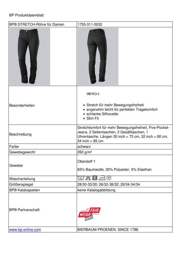 Datenblatt Zertifikat