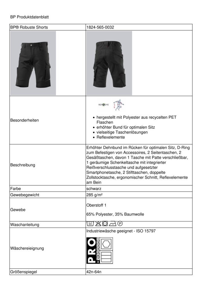 Datenblatt Zertifikat