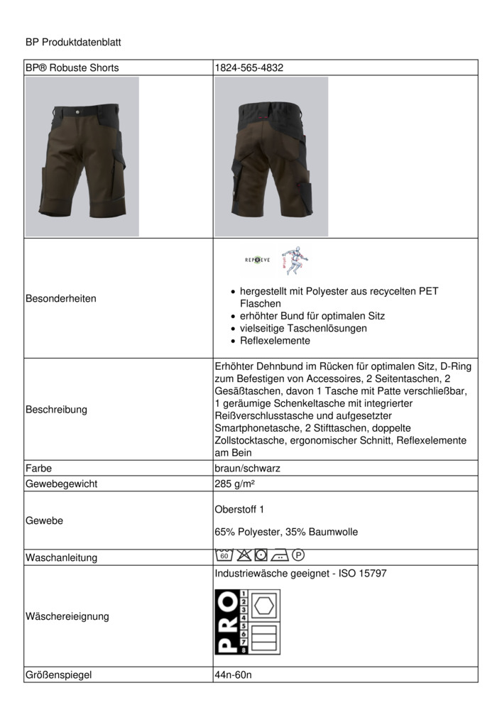 Datenblatt Zertifikat