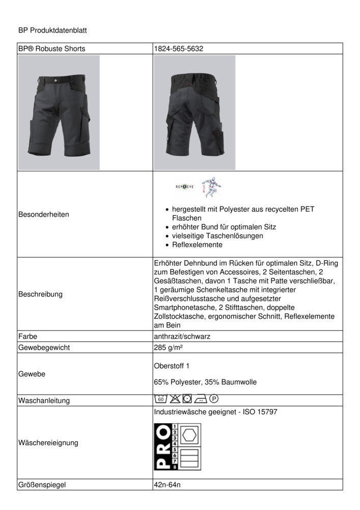 Datenblatt Zertifikat