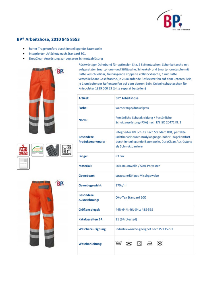 Datenblatt Zertifikat