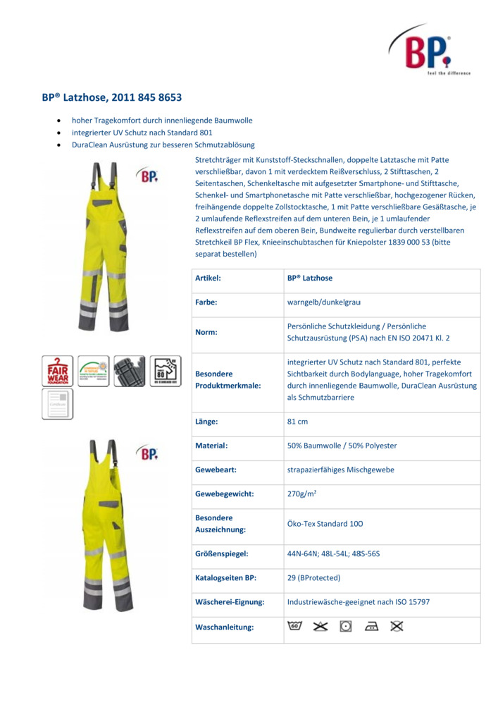 Datenblatt Zertifikat