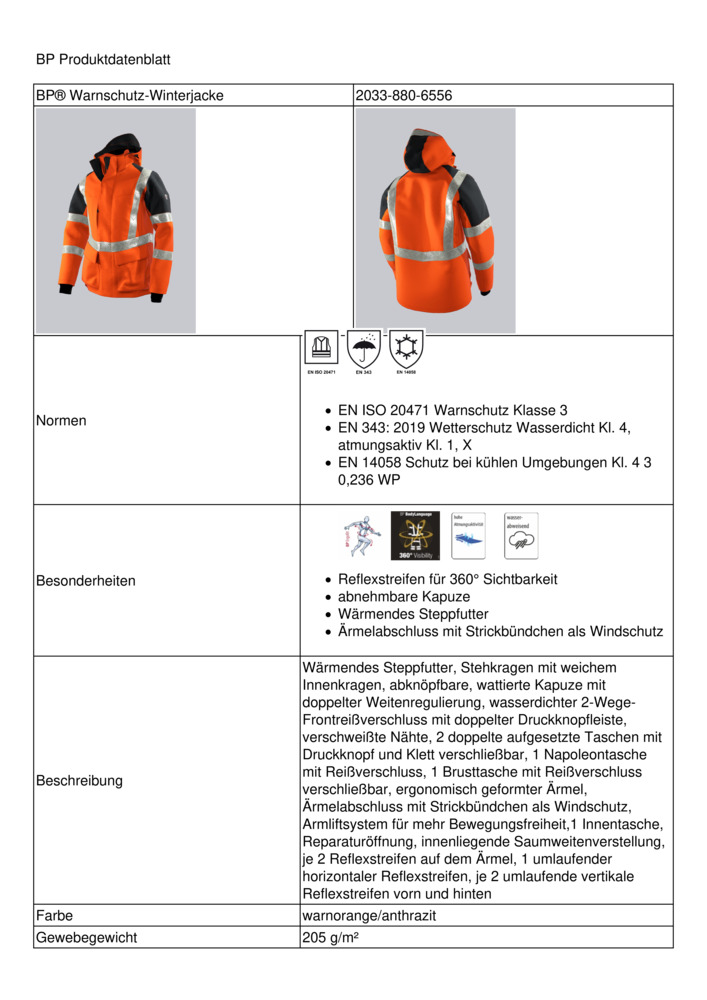 Datenblatt Zertifikat