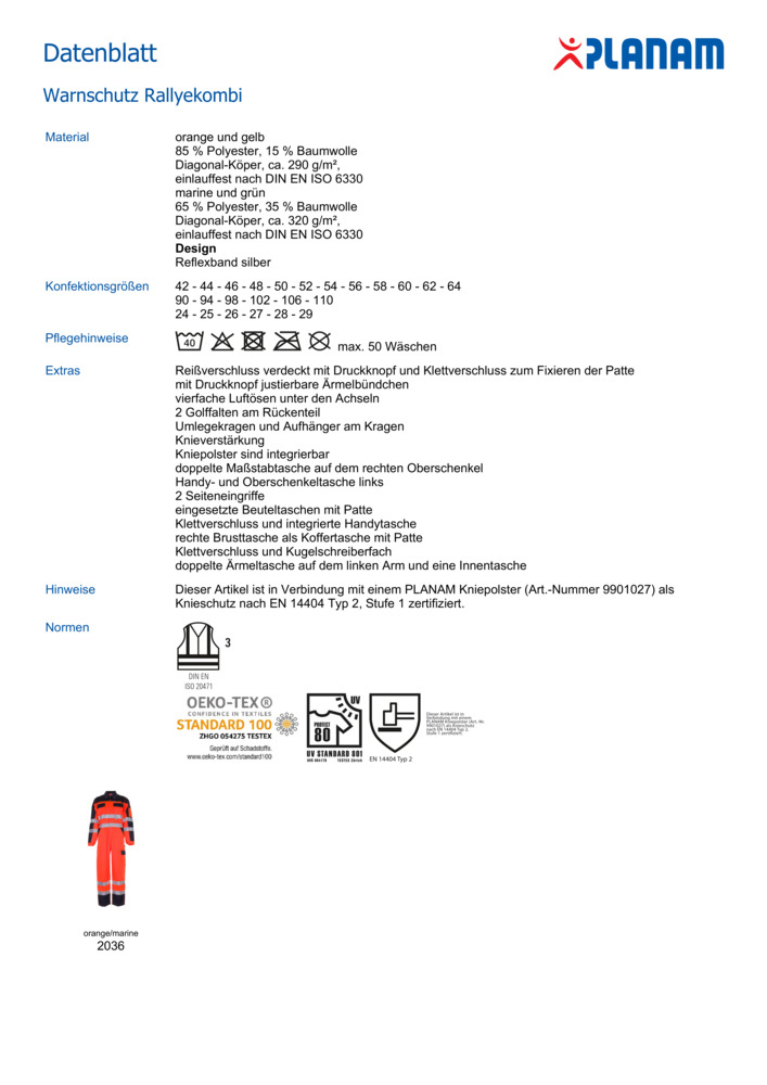 Datenblatt Zertifikat