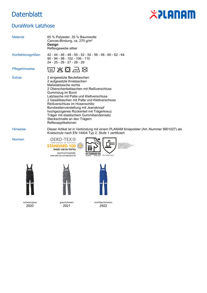 Datenblatt Zertifikat