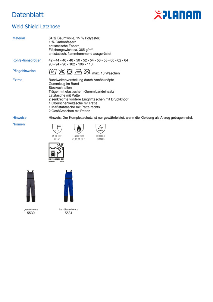 Datenblatt Zertifikat