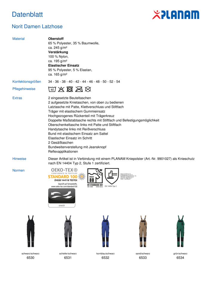 Datenblatt Zertifikat