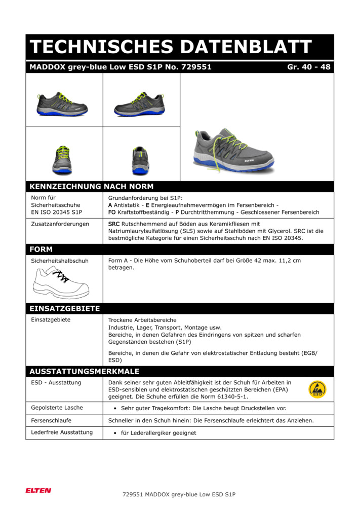 Datenblatt Zertifikat