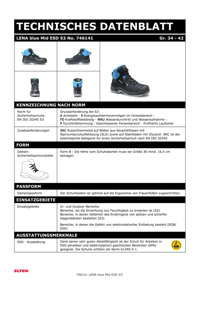 Datenblatt Zertifikat