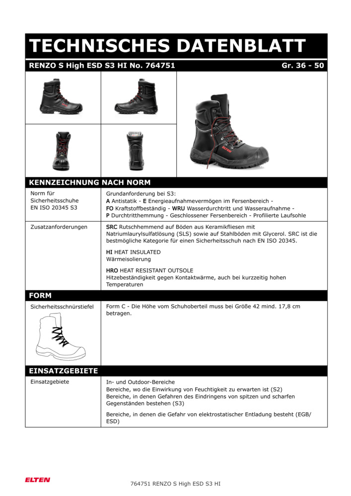 Datenblatt Zertifikat