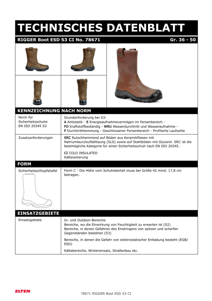 Datenblatt Zertifikat