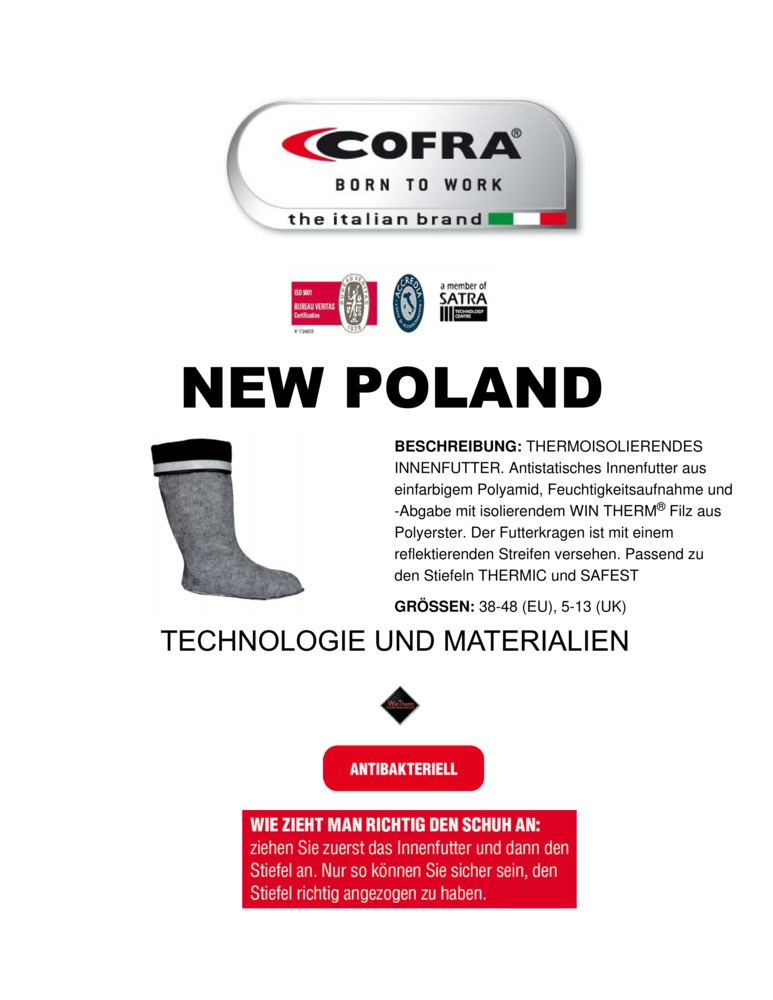 Datenblatt Zertifikat