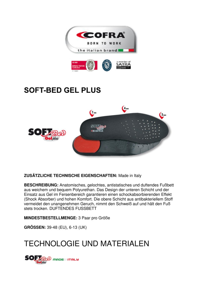 Datenblatt Zertifikat