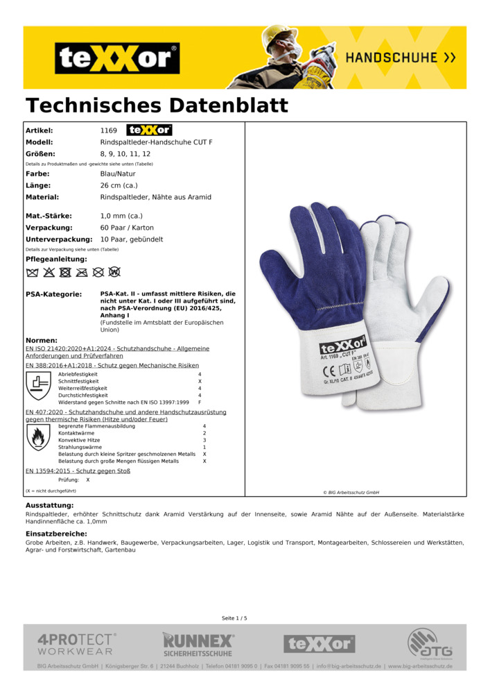 Datenblatt Zertifikat