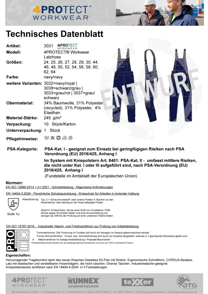 Datenblatt Zertifikat