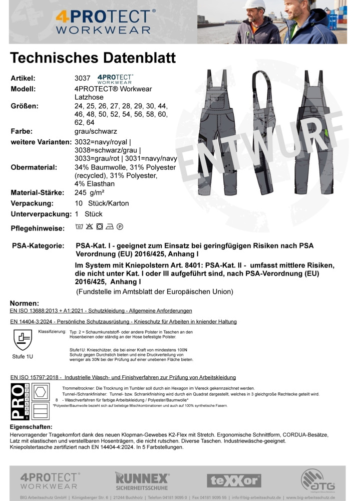 Datenblatt Zertifikat