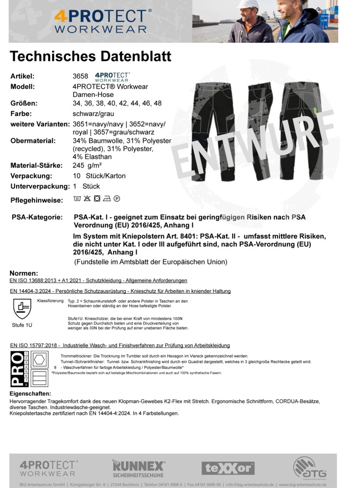 Datenblatt Zertifikat