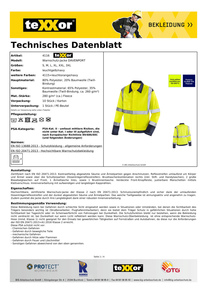 Datenblatt Zertifikat