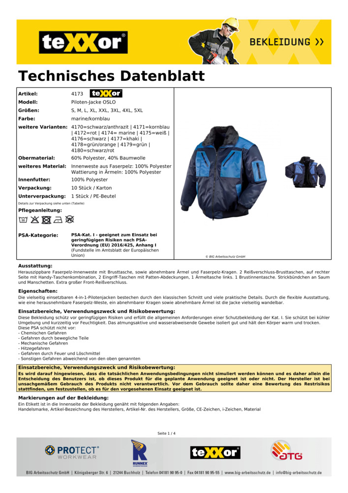 Datenblatt Zertifikat