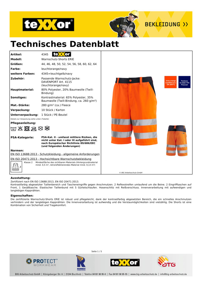 Datenblatt Zertifikat