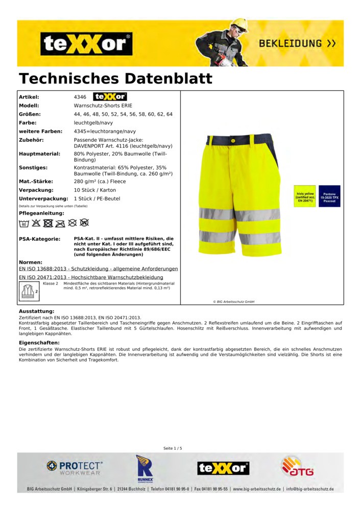 Datenblatt Zertifikat