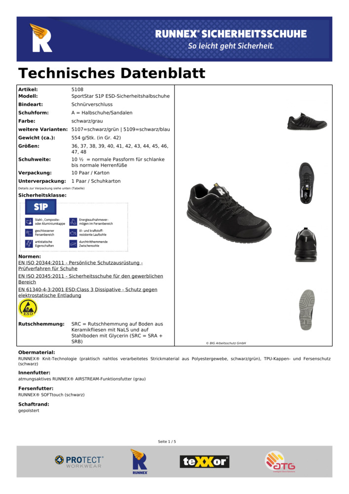 Datenblatt Zertifikat