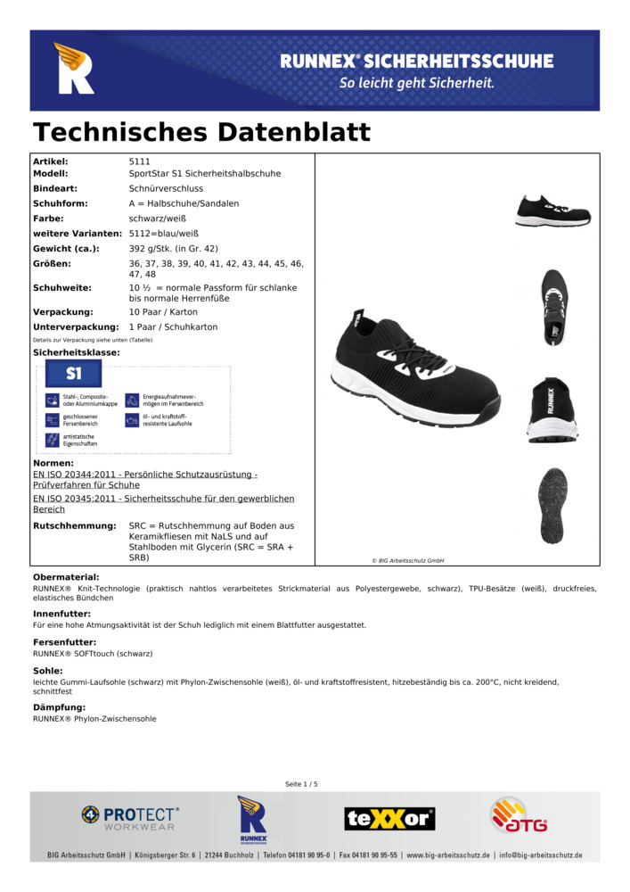 Datenblatt Zertifikat