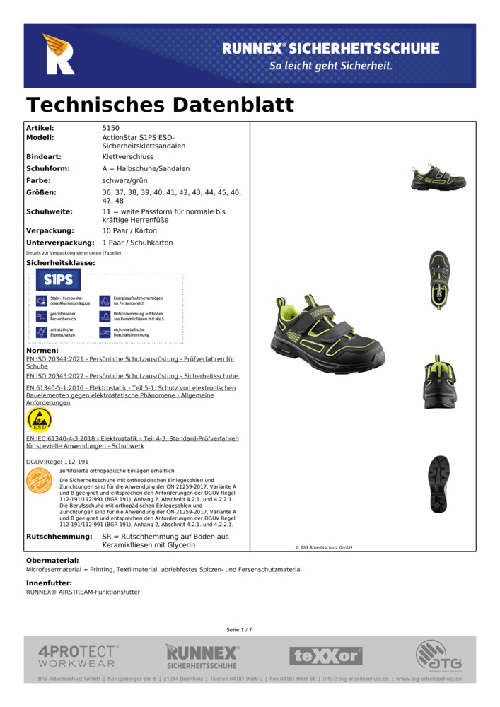 Datenblatt Zertifikat