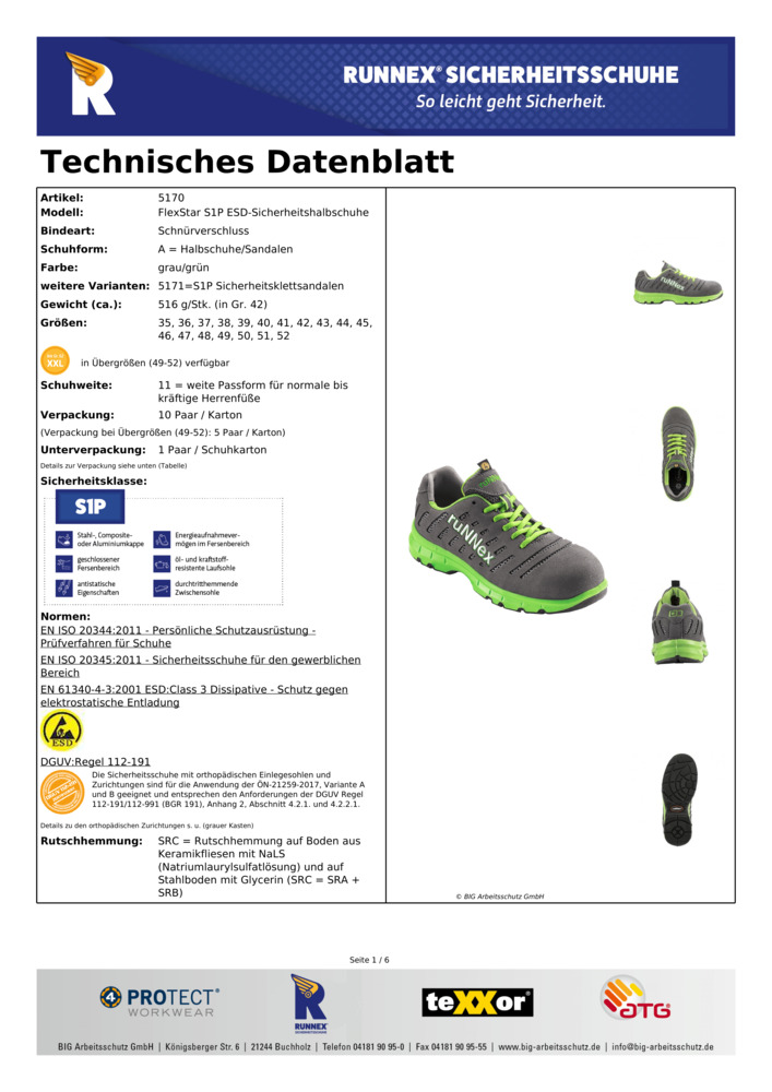 Datenblatt Zertifikat