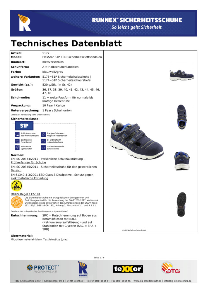 Datenblatt Zertifikat