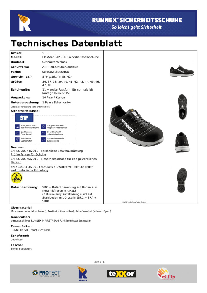 Datenblatt Zertifikat